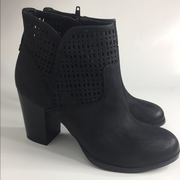 Aldo Shoes - Aldo laser cut out suede leather ankle booties